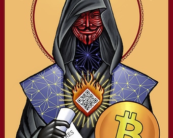 Satoshi Nakamoto Art Print: Bitcoin Crypto Orthodox Icon