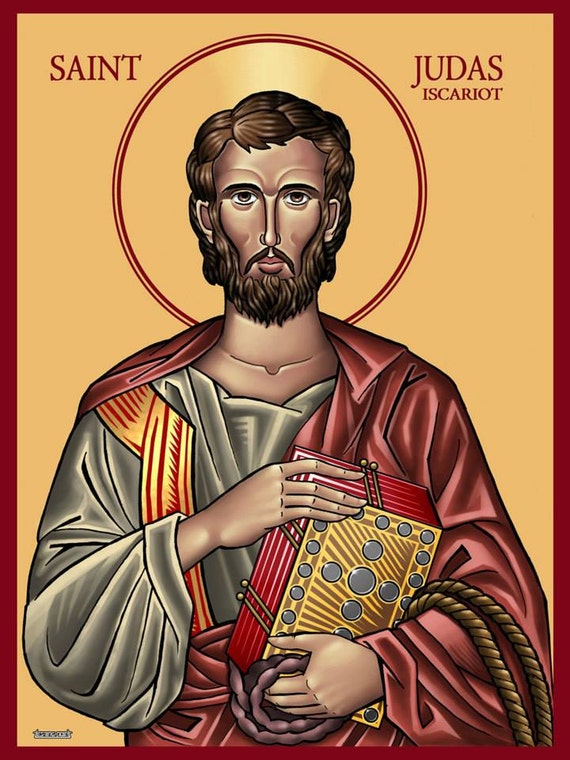Judas Iscariot / Art Prints / Wall Art / Artwork / Orthodox Icon / Saints /  Jesus / Art / Religious / Gnostic / Gospel / Bible - Etsy