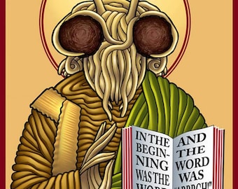 Flying Spaghetti Monster Art Print: Pastafarian FSM Icon