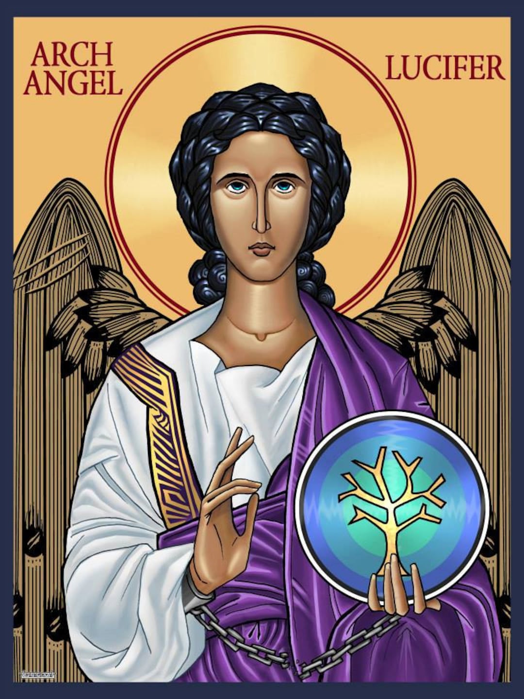Archangel Lucifer Art Prints Wall Art Artwork Morningstar Il 1080xN.724701252 Rivv