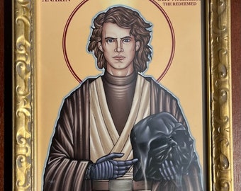 Framed Anakin Skywalker Art Print: Star Wars Icon (8x10)