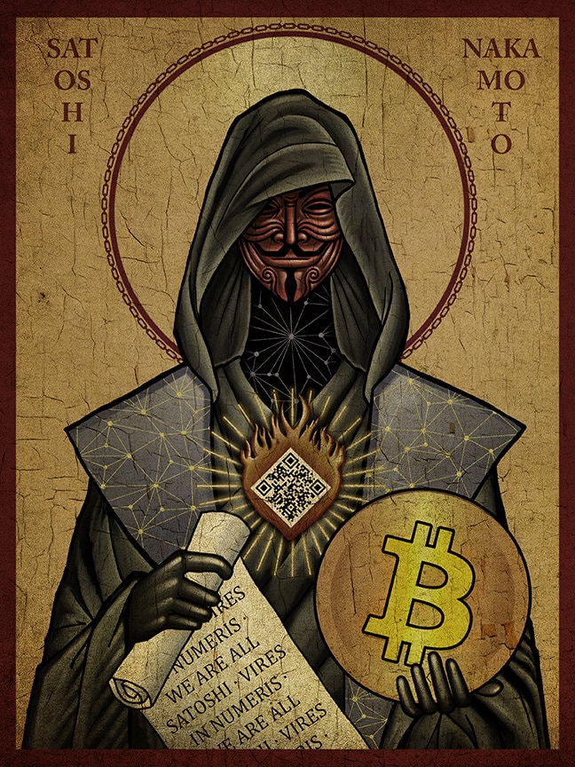 Satoshi Nakamoto Art Print: Bitcoin Crypto Orthodox Icon - Etsy