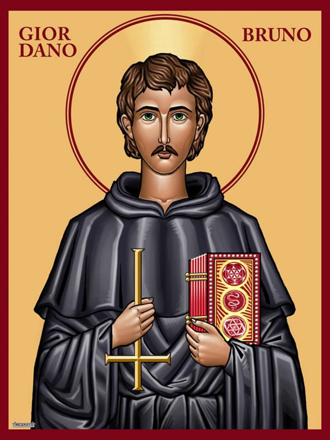 Giordano Bruno Art Print: Freethinker Icon, Martyr for Science