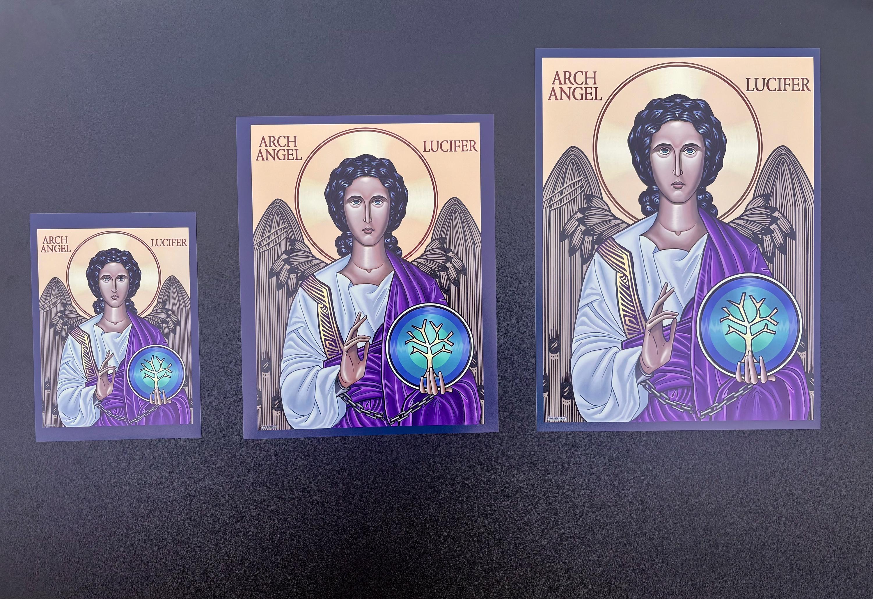 Archangel Lucifer Art Print: Satanic Temple Wall Art - Etsy
