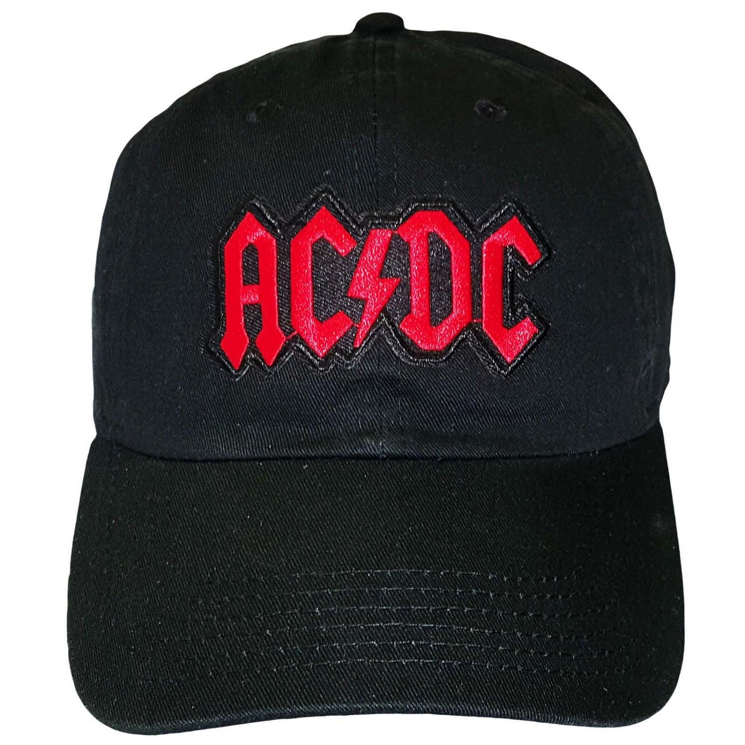 AC/DC Black Adjustable Strapback Hat | Etsy