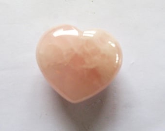 Pink Rose Quartz Gemstone Heart