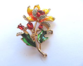 Yellow Sunflower Brooch