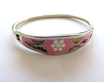 Pulsera de plata con incrustaciones de abulón