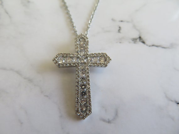 Jesus Cross-crystal Cross Pendant 20 