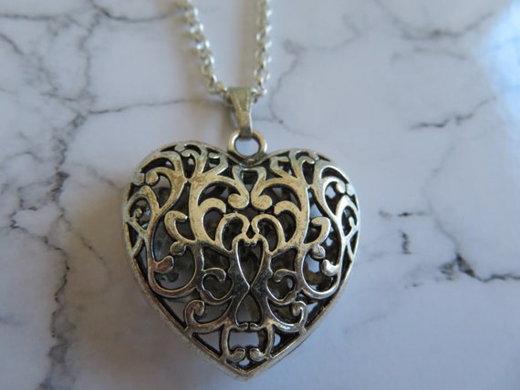 Antique silver necklace pendant deals