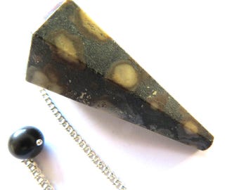 Large Pendulum-Scapola and Mica-Dowsing point-pendulum -healing-instructions-Reiki