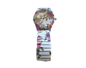 Ladies Floral wrist watch