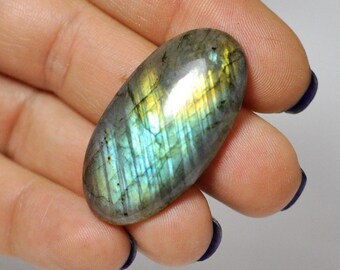 Gorgeous Full Blue Green Flash Round Cabochon Fire Huge size Labradorite 20x20 mm 7 pcs