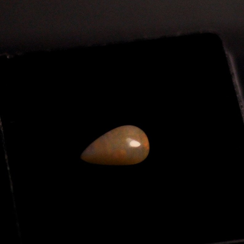 8x5x2.5 mm 100/% Natural Ethiopian Opal Welo Cabochon Gemstone Multicolor Pear Shape 0.45 Cts.