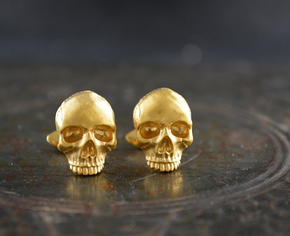 Gold Skull Cufflinks 2025