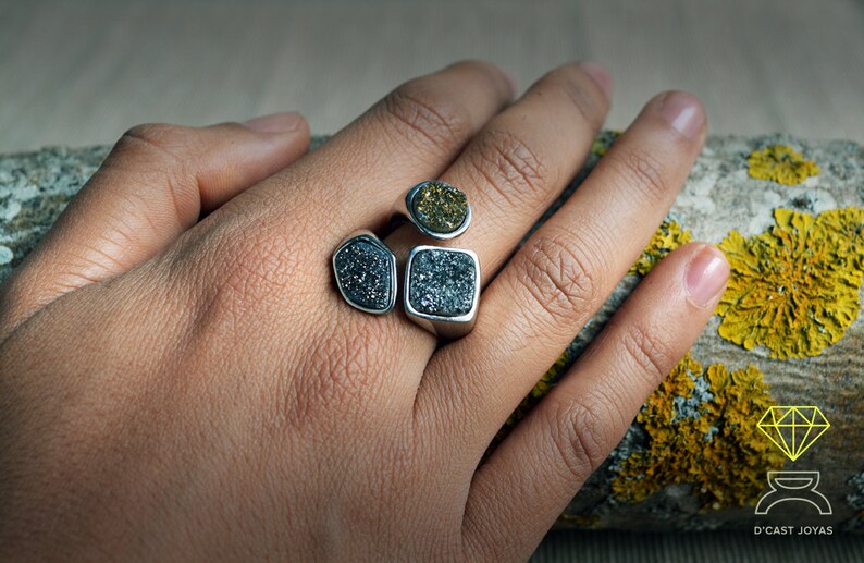 Urban style jewelr Gift for her Limited edition Solid sterling silver ring Mother/'s Day gift Contemporary jewelry Handmade silver ring