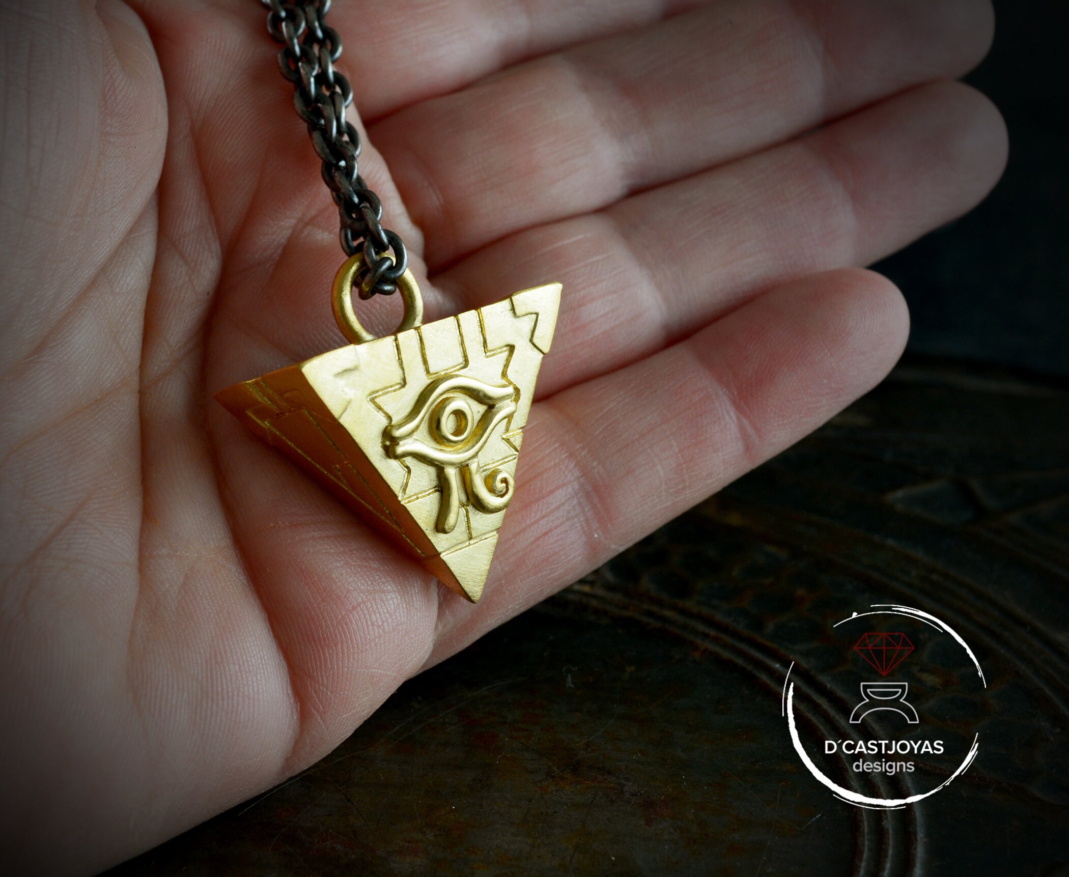 Silver Egyptian Eye Of Horus Pendant Yugioh Millennium Puzzle Inspired