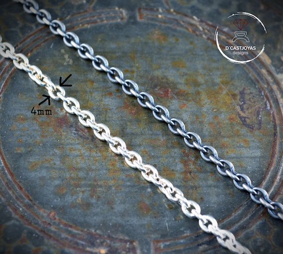 70 cm cadena de Plata-Gran Collar Cadena Super plata 925-aproximada cadena de eslabones