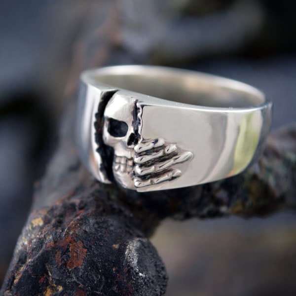 Skull Wedding Ring Etsy