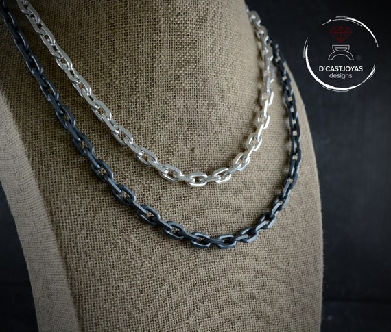 Heavy Thick Solid King's Necklace 925 Sterling Silver Byzantine Chain Cubic  15mm Thick 760 Gr - Etsy | Sterling silver bracelets chain, Thick silver  necklace, Mens silver necklace