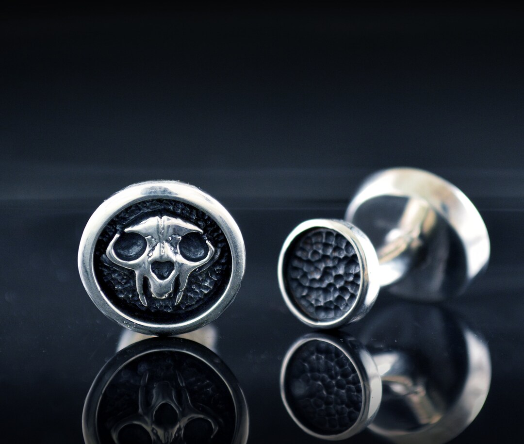 Boutons De Manchette Personnalisés - Cadre Lunettes Plaqué & Verre Cristal - Design Artistique Planète Terre - Diamètre 16mm - Cadeau Homme Élégant