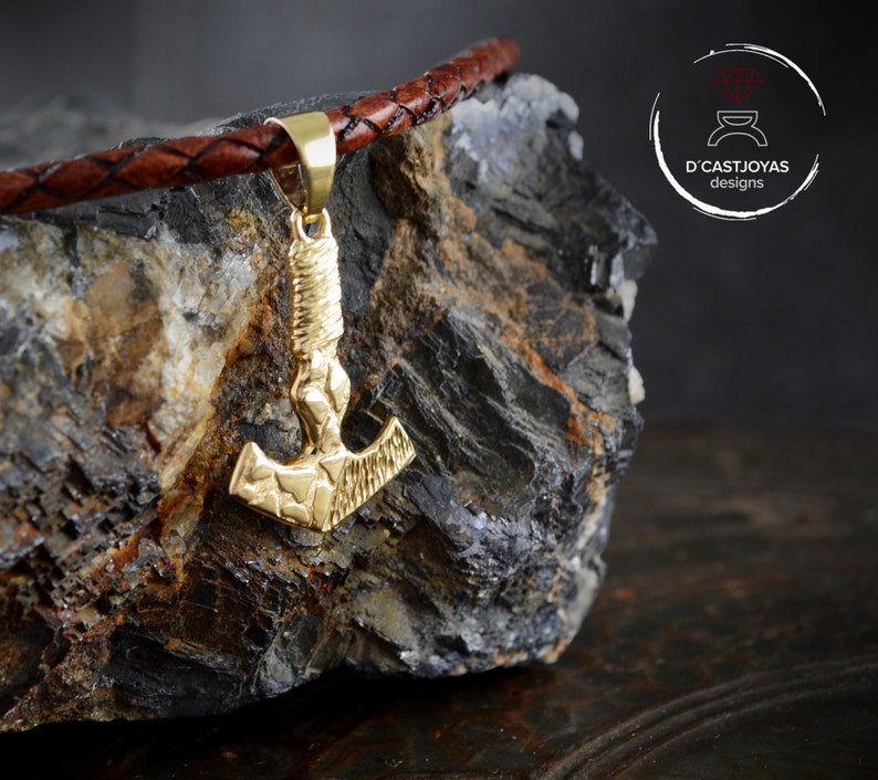 Thor Hammer Pendant in Solid Gold 14k and 18k Mjolnir Etsy