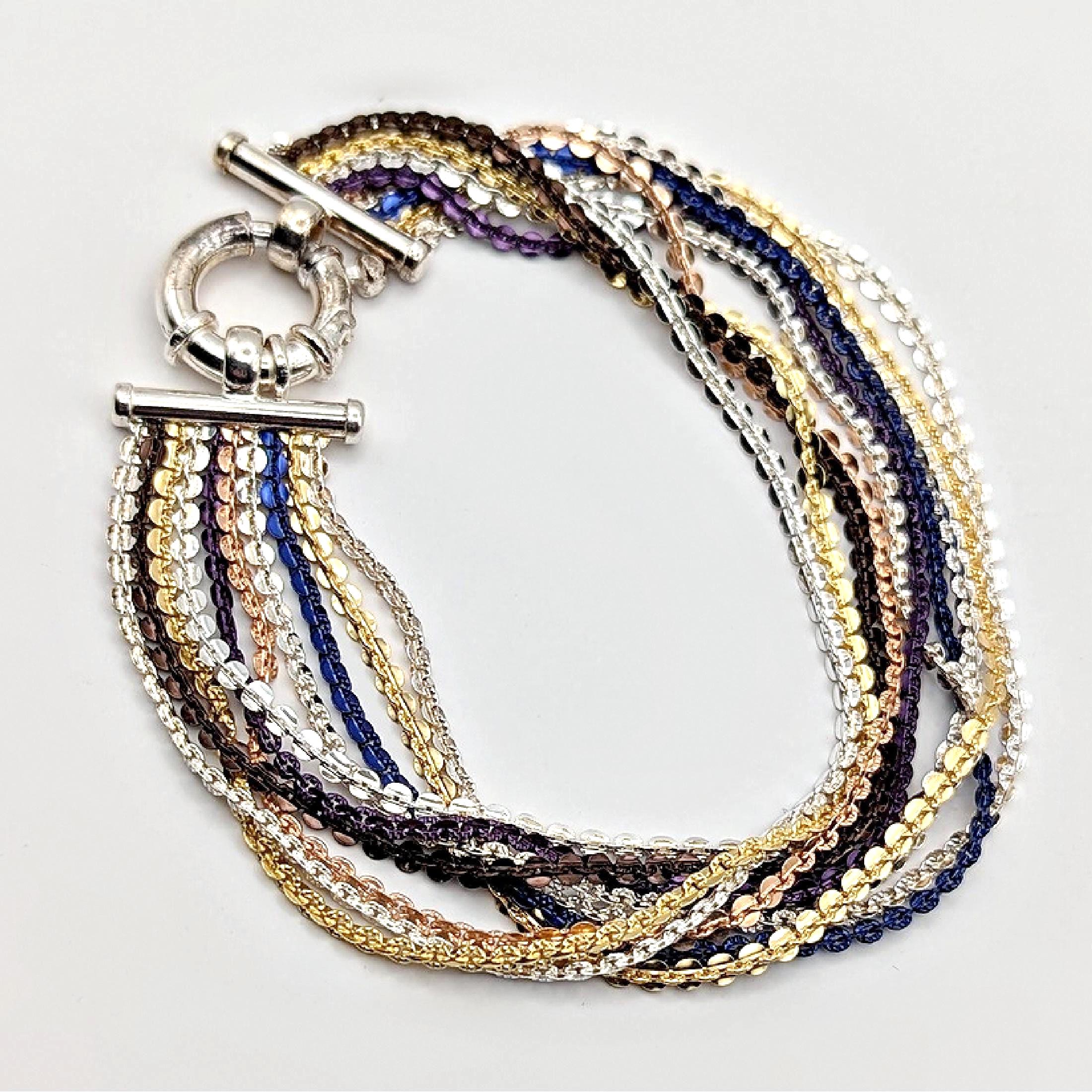 925 Italy Bracelet Vintage - Etsy