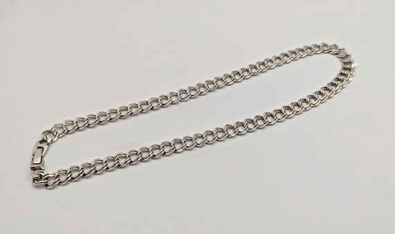 Vintage 1980s Double Cuban Link Chain Necklace - image 2