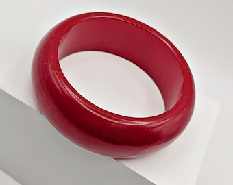 ヴィンテージ レッドエナメル エクスパンションブレスレット - 1960