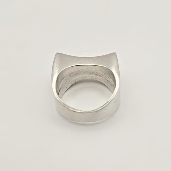 Sterling Silver Modernist Split Ring – Minimalist… - image 7