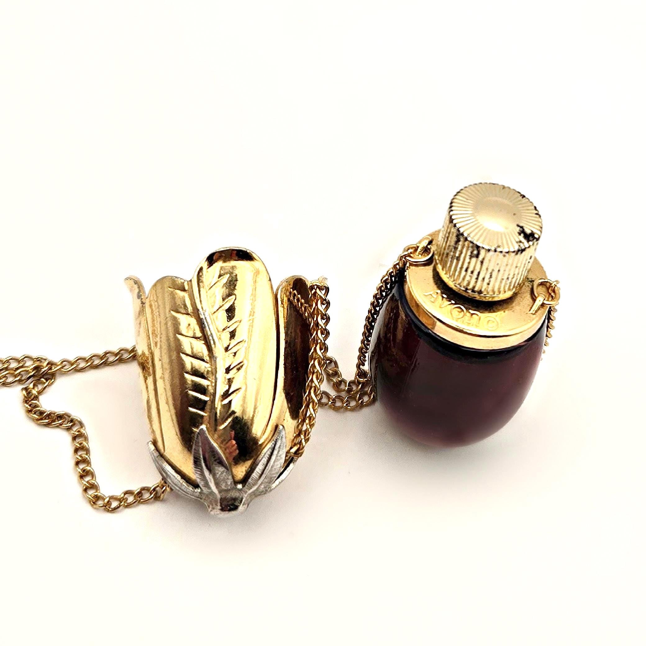 Vintage perfume bottle necklace - Etsy 日本