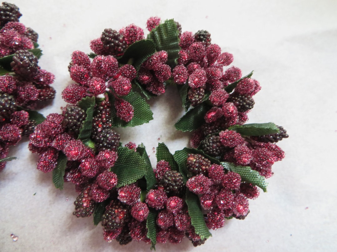 Wild Berry Rings TAPER PIP BERRY Candle Rings Cranberry Micro Beaded Candle Rings - Etsy
