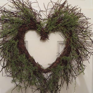 TWIG and MOSS HEART Wreath