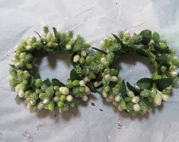 2pcs Easter Candle Rings, Spring Candle Rings Wreaths 4