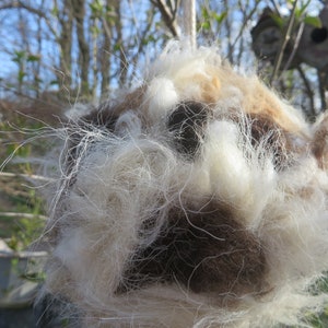 HUGE ALPACA and COTTON  Nesting Ball for Birds