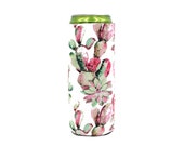 Pink Cacti 12oz slim RedBull Michelob Ultra can cooler