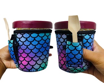 the lit handlers Sirens Tail Pint Size Ice Cream Handler™ Holder with Pocket Patent Pending Pint Size Ice Cream Holder