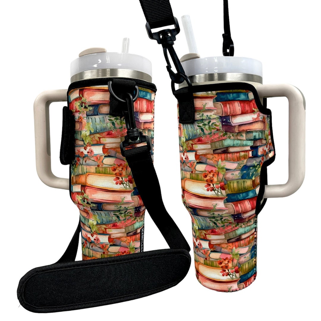 20 oz Lifestyle Flip Straw Tumbler - Book Shelfie