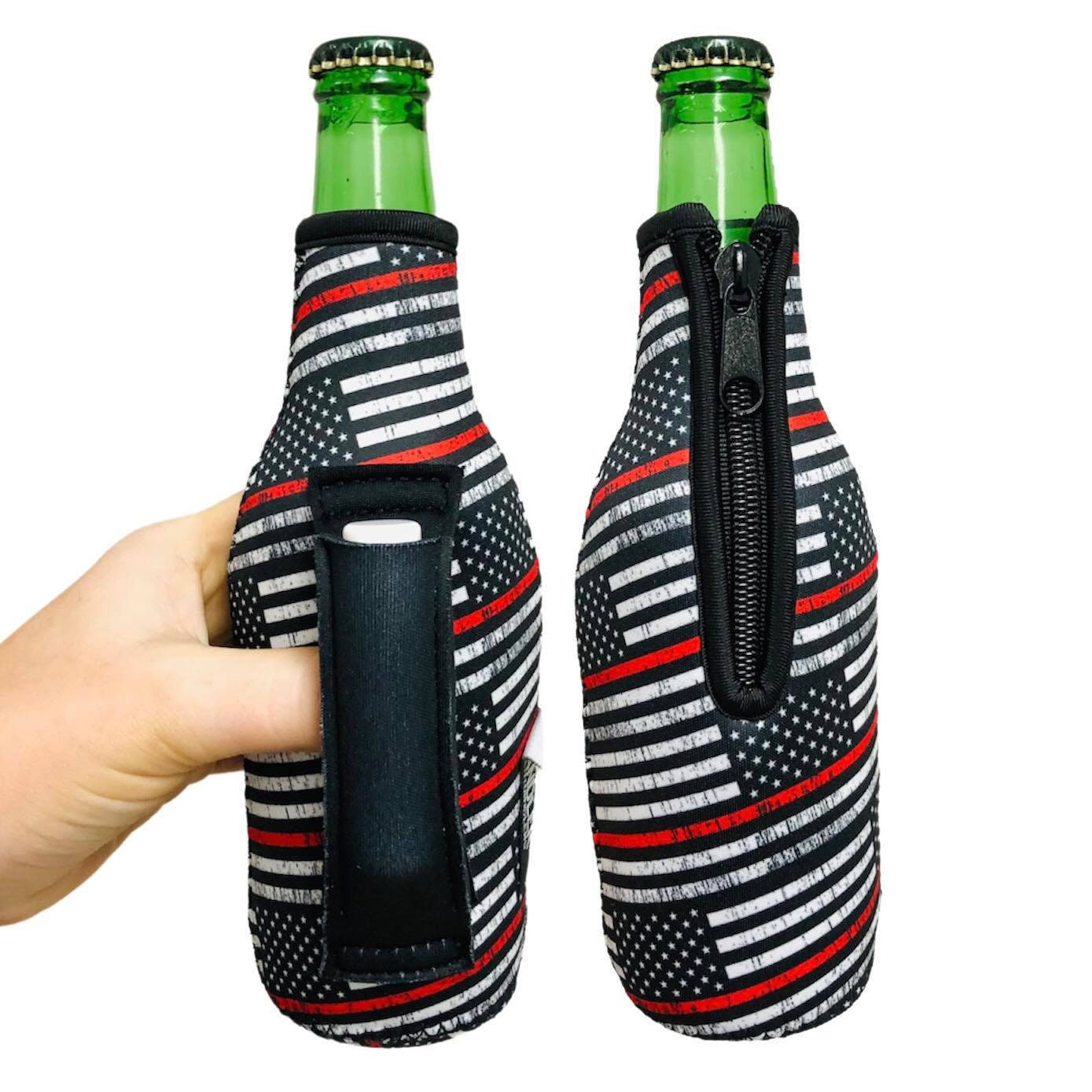 Beer Bottle Insulator Sleeve Zip-up Bottle Jackets Keeps Beer Cold and  HandsWarm