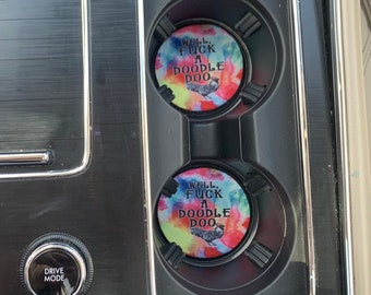 F-A-Doodle-Do Neoprene Car Coasters