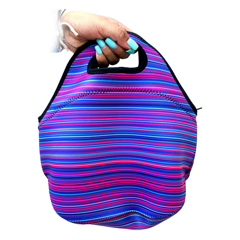 Purple Serape Lunch Bag Tote