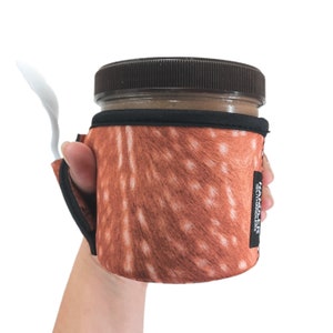 Deer Hide Pint Size Ice Cream Handler™  Handle with Pocket Patent Pending Pint Size Ice Cream Holder