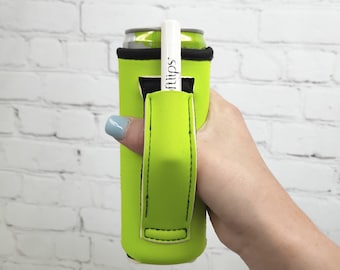 Lime Green 12oz Slim Pocketed Handler