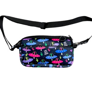 We Out Here aliens Crossbody Bag