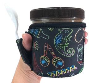 the lit handlers Tequilit Pint Size Ice Cream Handler™ Handle with Pocket Patent Pending Pint Size Ice Cream Holder