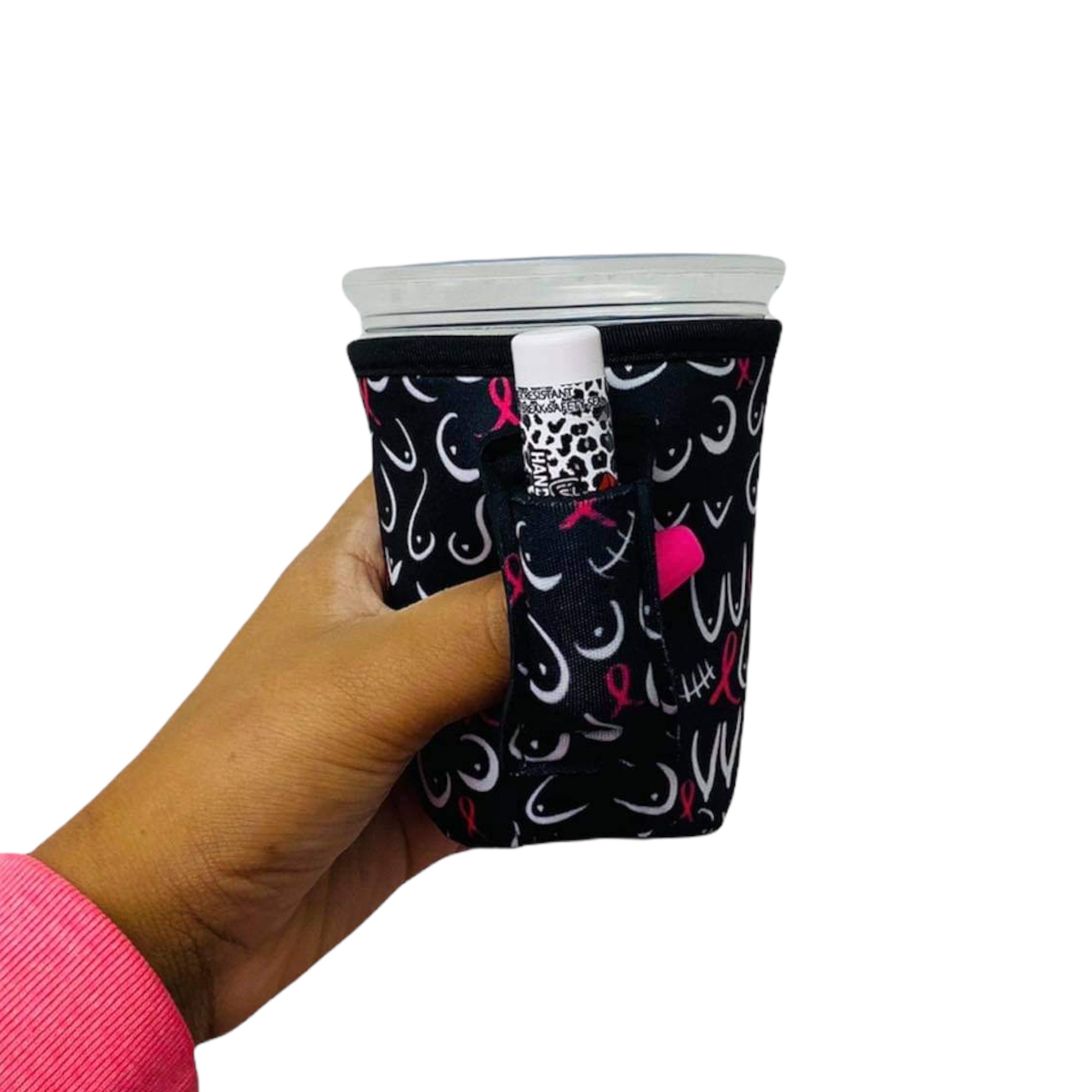 Lit Handlers 12 oz Coffee Cup Sleeve - Neoprene Cup Holder with