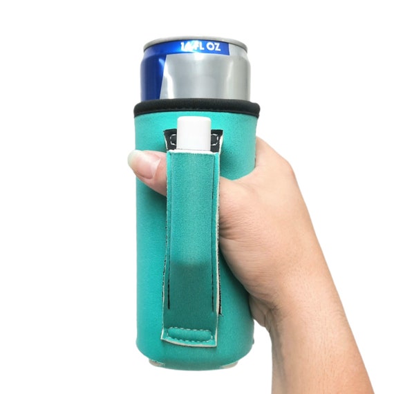 Solid Color Water Bottle Handler With Pocket Cooler Insulator Fits Bottles  Tallboys Pocket Handle W/chapstick Holder Patent Pending 