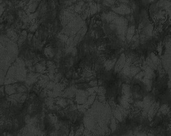 May include: A dark gray fabric with a marbled pattern. The fabric has a subtle texture and a slightly faded appearance.