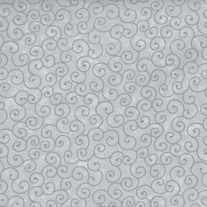 Dove Light Gray Cotton Tonal Blender Quilt Fabric By The Half Yard (G01) - Dove Tilt-A-Whirl