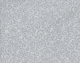 Light Gray Cotton Fabric by the Half Yard Tonal Blender (G01) - Dove Tilt-A-Whirl